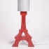 Lampe "Tour Eiffel" Rouge/Gris